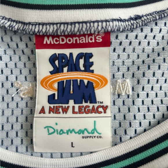 Diamond Supply Co x Space Jam x McDonalds collectible promo jersey -sz L - BNWT - Picture 6 of 6